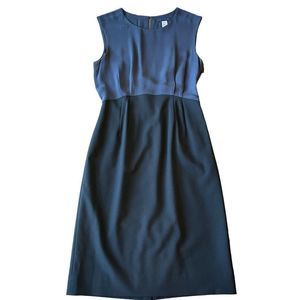 J. Crew Navy and Black Sleeveless Dress